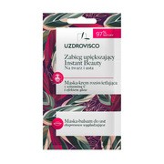 Uzdrovisco, zabieg upiększający Instant Beauty, maska-krem rozświetlająca + maska-balsam do ust, 8 ml