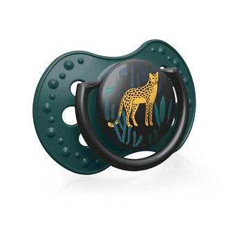 Canpol Lovi, smoczek uspokajający silikonowy, dynamiczny, Jungle, boy, 0-3m, 2 szt.