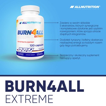 Allnutrition Burn4All Extreme, kapsułki, 120 szt.