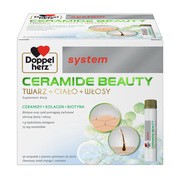 Doppelherz System Ceramide Beauty, ampułki z płynem, smak mango-marakuja, 30 szt.