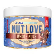 Allnutrition Nutlove Whole Nuts, migdały w białej czekoladzie z kokosem, 300 g