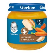 Gerber, jarzynki z królikiem, 5 m+, 125 g
