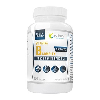 Wish, Witamina B complex, tabletki, 120 szt.