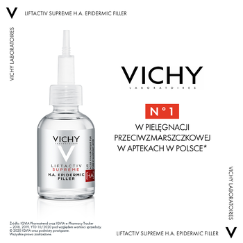 Vichy Liftactiv Supreme H.A EPIDERMIC FILLER, skoncentrowane serum przeciwzmarszczkowe, 30 ml