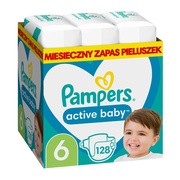 Pampers Active Baby 6, (13-18 kg), pieluszki jednorazowe, 128 szt.