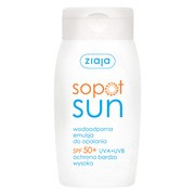 Ziaja Sopot Sun, wodoodporna emulsja do opalania SPF 50+, 125 ml