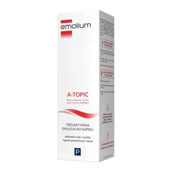 Emolium A-Topic, trójaktywna emulsja do kąpieli, 200 ml