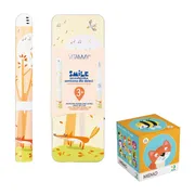 Zestaw Vitammy, szczoteczka soniczna Smile Lisek + gra Dodo Memo Lis, 1 szt.