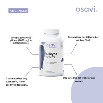 Osavi Glicyna 1000 mg, kapsułki twarde, 120 szt.