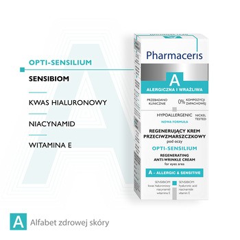 Pharmaceris A Opti-Sensilium, regenerujący przeciwzmarszczkowy krem pod oczy, 15 ml