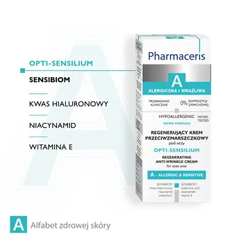 Pharmaceris A Opti-Sensilium, regenerujący przeciwzmarszczkowy krem pod oczy, 15 ml