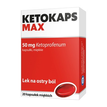 Ketokaps Max, 50 mg, kaps.miękkie, 20 szt