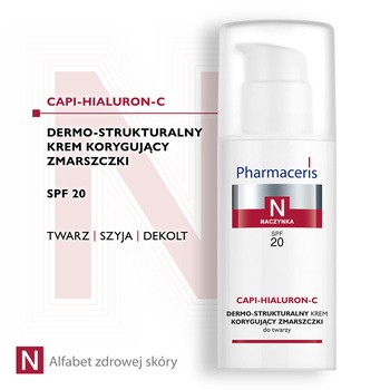 Pharmaceris N Capi-Hialuron-C, dermo-strukturalny krem korygujący zmarszczki, SPF 20, 50 ml