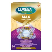 Corega Power Max Czyszczenie, tabletki przeciwbakteryjne do czyszczenia protez zębowych 4w1 z aktywnym tlenem, 30 szt.