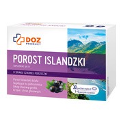 DOZ Product Porost islandzki, pastylki miękkie do ssania, 30 szt.