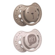 Canpol Lovi, smoczek silikonowy dynamiczny, Hey Girl, 0-3 m, 2 szt.