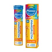 Plusssz Junior Multiwitamina Complex, tabletki musujące, smak tropikalny, 20 szt.