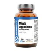 Miedź organiczna, glukonian miedzi, Clean label Pharmovit, kapsułki, 60 szt.