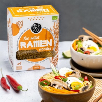 Diet-Food, Bio Ramen, makaron jaglany, 280 g