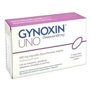 Gynoxin Uno, 600 mg, kapsułki dopochwowe miękkie, (import równoległy, InPharm), 1 szt.
