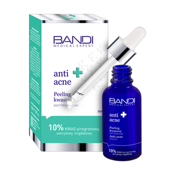Bandi Medical Expert Anti-Acne, peeling kwasowy antytrądzikowy, 10% kwas pirogronowy, salicylowy i migdałowy, 30 ml