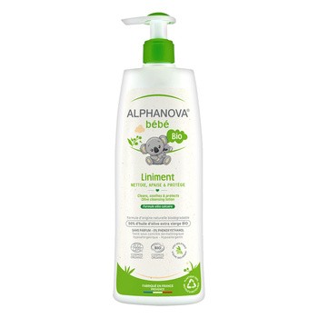 Alphanova Bebe Liniment, organiczna oliwka do mycia dla dzieci, 500 ml