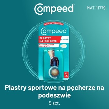 Compeed, plastry na pęcherze na podeszwie, sportowe, 5 szt.