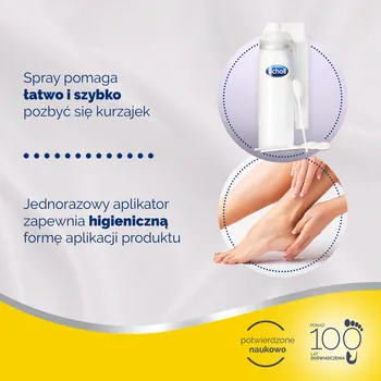 Scholl, spray, do usuwania kurzajek i brodawek, 80 ml