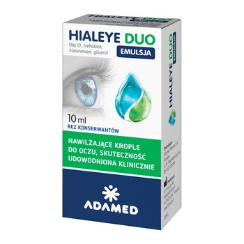 Hialeye Duo Emulsja, krople do oczu, 10 ml