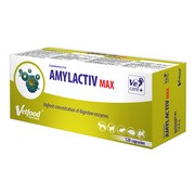 Vetfood Amylactiv Max, preparat enzymatyczny dla psów, kotów i małych zwierząt towarzyszących, kapsułki, 120 szt.