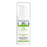 Pharmaceris T Sebo-Almond Peel 5%, krem z 5% kwasem migdałowym, na noc, I stopień złuszczania, 50 ml