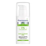 Pharmaceris T Sebo-Almond Peel 5%, krem z 5% kwasem migdałowym, na noc, I stopień złuszczania, 50 ml