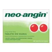 Neo-Angin, 1,2 mg+0,6 mg+5,9 mg, tabletki do ssania, 36 szt.