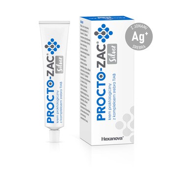 Procto-Zac Silver, krem proktologiczny z komplekem srebra, 25 ml