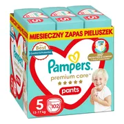 Pampers Premium Care Pants 5 (12-17 kg), pieluchomajtki jednorazowe, 102 szt.