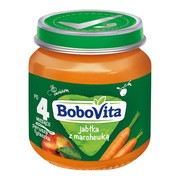BoboVita, jabłka z marchewką, 4 m+, 125 g
