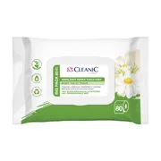 Cleanic, nawilżany papier toaletowy, rumianek, 80 szt.