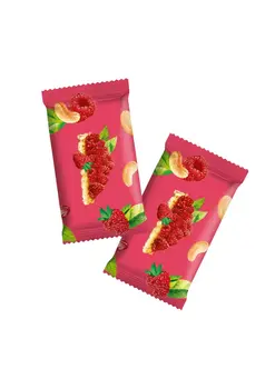 Dobra Kaloria, mini batoniki z nerkowców a'la tarta malinowa, 102 g