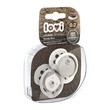 Lovi Buddy Bear, mini-smoczek uspokajający, dynamiczny, silikonowy, 0-2 m, 2 szt.