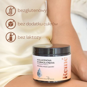 Reme Kolagenowa Formuła Piękna, proszek, smak pomarańcza - marakuja, 150 g