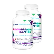 Zestaw 2 x Allnutrition, Ashwagandha KSM-66, tabletki, 100 szt.