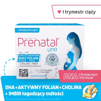 Prenatal Uno, kapsułki, 60 szt. (30 szt. + 30 szt.)