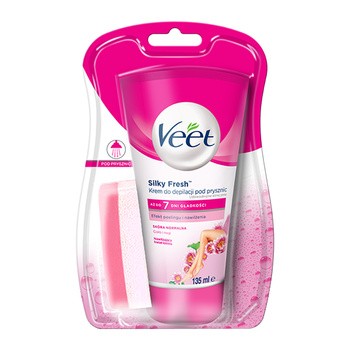 Veet Silky Fresh, krem do depilacji pod prysznic, skóra normalna, 135 ml