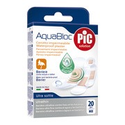 PiC Aquabloc assorted, antybakteryjne plastry opatrunkowe, mix rozmiarów, 20 szt.