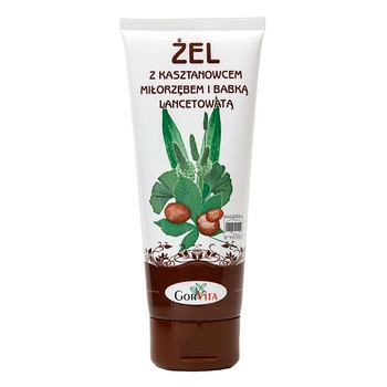 Gorvita, żel z kasztanowcem, miłorzębem i babką lancetowatą, 200 ml