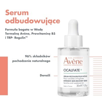 Avene Eau Thermale Cicalfate+, serum intensywnie odbudowujące, 30 ml