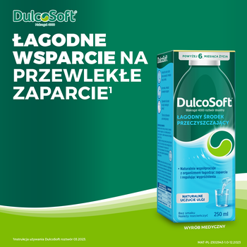 DulcoSoft w płynie, roztwór doustny na zaparcia, 250 ml