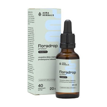 Aura Herbals Floradrop Protect, probiotyk, krople, 20 ml