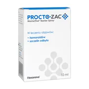 Procto-Zac MemeThol Barrier Spray, na hemoroidy i szczeliny odbytu, 10 ml