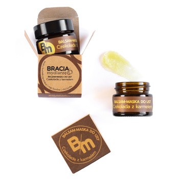 Bracia Mydlarze, balsam-maska do ust, Czekolada z karmelem, 15 ml